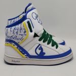 Baby Phat  Y2K Women's Cat High Top Leather Sneakers Size 8 White Blue Yellow Photo 0