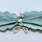 Marysia Riviera Bikini Swim Top Strapless Green Shimmer Size Large NEW Photo 3