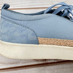 Vionic  Winny Pastel Blue Leopard Heel Raffia Trim Comfy Casual Arch Support 10 Photo 6