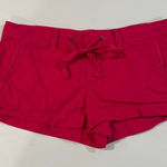 Vintage Y2K PINK Victoria’s Secret Hot Pink Cotton Drawstring Shorts | Size 10 Photo 0