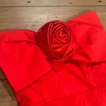 Hutch 3D Rosette Strapless Mini Dress Red Photo 1