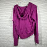 Free People Movement Purple Pink Believe It Lace Up Hooded Pullover Photo 5