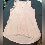 The Limited  Light Pink Tank Top Size Large  Dressy Hi-Low Flowy Crew Neck‎ Photo 3