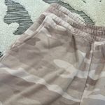 American Eagle Outfitters AEO Tan Cream Camo Print Longline Sweat Shorts Size S Photo 1