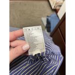 Nike  Dri-Fit Golf Short Sleeve Polo Shirt Women’s Size Med Purple Yellow Stripe Photo 6