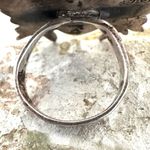 Vintage Taxco Sterling Silver Butterfly Ring w/ Tiger’s Eye – Signed JSS Photo 5