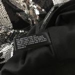 The Limited  Black Silver metallic Y2K sequin Aztec Western High Waist Pencil Skirt 2 Photo 9