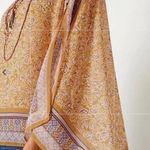 J.Jill 💕💕 Mixed-print Two-way Poncho ~ Light Tigers Eye Paisley One Size NWT Photo 5