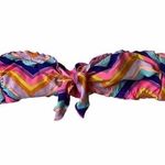 Victoria's Secret  pink strapless chevron bikini swim top Size Small Photo 0