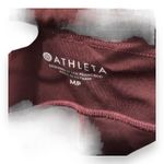 Athleta Run Free 7/8 Legging Womens Medium P Burgundy Elastic Waist Activewear Photo 3