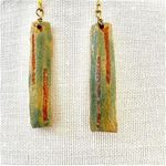 RAG artisan hand painted ceramic drop earrings Photo 0