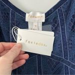 Foxiedox Blue Maisie Lace Velvet Trim MIDI Dress NWT 14 Photo 6