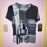 Y2K Graphic Tshirt Gray Size M Photo 0