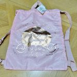 Disney NWT  Parks Bibbidi Bobbidi Boutique Bag Drawstring Backpack Pink Princess Photo 1