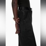 Babaton Refined Satin Cargo Pant - Black - 4 Photo 4