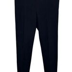 Trina Turk  Black Stretch Rayon/Nylon Blend Pants with Ankle Zipper Detail Photo 0