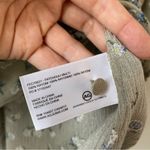 AG Adriano Goldschmied ‎ Celeste Peasant Blouse Green Floral XS Photo 5