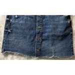 ZARA Womens Blue Jean Denim Trafaluc Pockets Distressed Mini Skirt Size Small 26 Photo 6