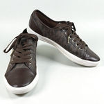 Michael Kors MK City Signature Monogram Sneaker Women 9M Brown Lifestyle Travel Photo 0