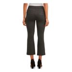 Time and Tru nwt size 8 stretch ponte pant Black plaid kick flare pant Photo 2