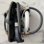 Like Dreams Crossi Bea Braided Top Handle Satchel in Navy, NWT Blue Photo 3