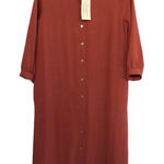 Polagram NWT  rust RID164 Rust button down dress Photo 0