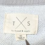 Hamptons Sweatshirt Womens XS By Thread & Supply Country Club Tenniscore Comfy Gray Photo 2