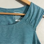 Merrell Opti-Wick UPF 50 Turquoise Ruched Side Active Tank Top Medium Outdoors Photo 2