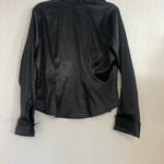 Gloria Vanderbilt  Black Satin Blazer Photo 2