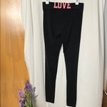 Victoria's Secret  Black High-Waisted Foldover LOVE Leggings Size SP Photo 3