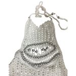 Urban Outfitters NWT Celeste cream beaded halter crochet mini dress Photo 6