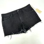 Universal Threads NWT Universal Thread Hi Rise Shortie Black Denim Cut Off Shorts Size 12 Photo 4