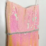 Mac Duggal 26980 Sequined Strapless Rhinestone Belt Gown Coral 2 $398 NEW Photo 10