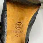 Chanel spiked high heeled lace up booties gun metal with spikes Photo 7