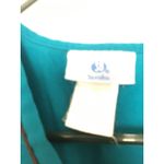 Sb Scrubs  Women's Scrub Uniform Top V-Neck Nurse Medical Size Small Blue Brown Photo 4