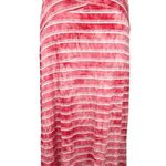 Live and let live Red Tie Dye Striped Stretch Knit Pull On Maxi Skirt Petite S Photo 2