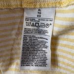 Old Navy  X-Large Boyfriend Shirt Top Button-Up Striped Long Sleeve Pocket Collar Photo 7