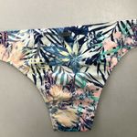 Roxy Bikini Bottom Small Floral Crochet Hip Blue Photo 5