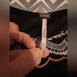 Free People  | Black Velvet Party Train Boatneck Top, Sz XS Photo 7