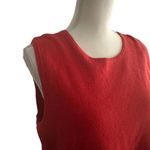 Ralph Lauren LAUREN Orange Knit Back Zip Tank Top Size Large Photo 4