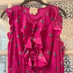 Kate Spade  scenic route Hummingbird ruffle Dress bougainvillea Pink Sz 10 Photo 1