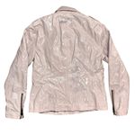 Chaser Women's CHASOR Moto Jacket, Size Medium, Beige - New Pleather Photo 1