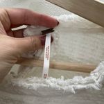 Free People Walking in Hueco Textured Ivory Split Back Boho Top Size XS Photo 7