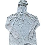 Barefoot Dreams  Cozy Chic Ultra Lite Light Gray Hooded Sweatshirt M Photo 0