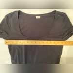 Wilfred Aritzia, ‎ Black Body Suit, long sleeve, scoop neck, size Medum Photo 5