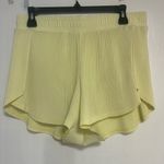All In Motion  Light Yellow Pleated Athletic Shorts Photo 1