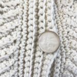 Handmade Womens Crochet Cardigan Size M Chunky Textured Artisan Cottage 70s Vibe Size M Photo 4