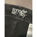 Terra & Sky  Black Bootcut‎ Jeans Casual Everyday Wear size 24W petite B-503 Photo 2