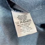 Indulge  Chambray Button Up Belted Short Sleeve Shirt Dress Denim Blue Large Photo 9