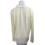 Princess Polly  Yellow Satin Pleated Textured Long Sleeve Blouse Shirt Top Size 4 Photo 1